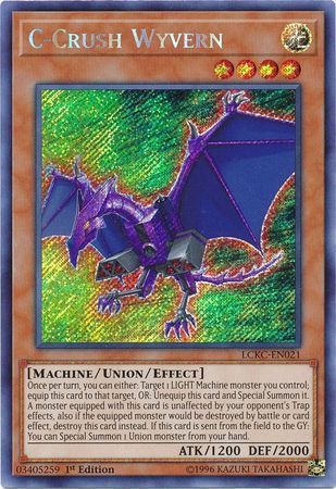 [ UK ] C-Crush Wyvern - LCKC-EN021 - Secret Rare 1st Edition