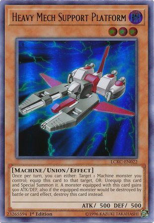 [ US ] Heavy Mech Support Platform - LCKC-EN022 - Ultra Rare 1st Edition