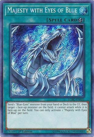 [ US ] Majesty with Eyes of Blue - LCKC-EN031 - Secret Rare 1st Edition