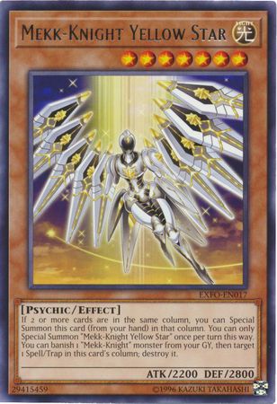 [ UK ] Mekk-Knight Yellow Star - EXFO-EN017 - Rare Unlimited