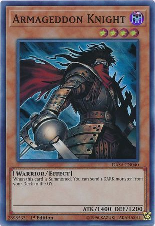 [ UK ] Đồng giá 10K Armageddon Knight - DASA-EN040 - Super Rare 1st Edition