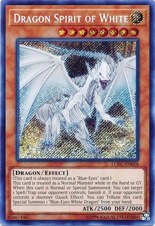 [ US ] Dragon Spirit of White - LCKC-EN018 - Secret Rare Unlimited