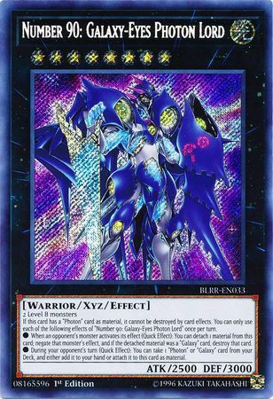 [ UK ] Number 90: Galaxy-Eyes Photon Lord - BLRR-EN033 - Secret Rare 1st Edition