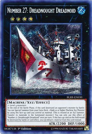 [ US ] Number 27: Dreadnought Dreadnoid - BLRR-EN030 - Secret Rare 1st Edition