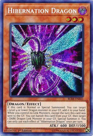 [ UK ] Hibernation Dragon - BLRR-EN041 - Secret Rare 1st Edition