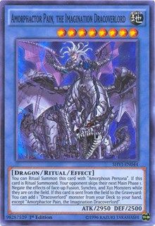 [ US ] Amorphactor Pain, the Imagination Dracoverlord - SHVI-EN044 - Super Rare 1st Edition