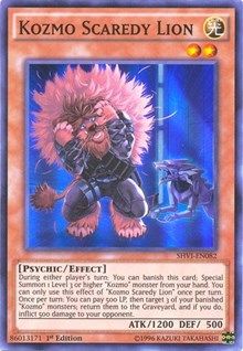 [ US ] Kozmo Scaredy Lion - SHVI-EN082 - Super Rare 1st Edition