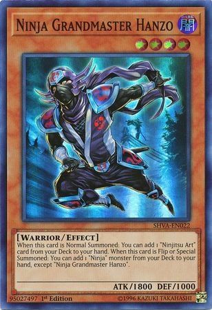 [ UK ] Ninja Grandmaster Hanzo - SHVA-EN022 - Super Rare 1st Edition