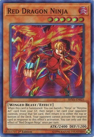 [ UK ] Red Dragon Ninja - SHVA-EN025 - Super Rare 1st Edition