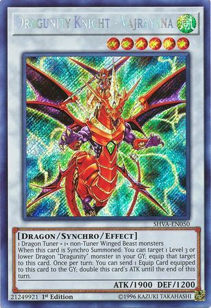 [ UK ] Dragunity Knight - Vajrayana - SHVA-EN050 - Secret Rare 1st Edition