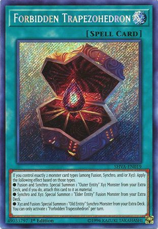 [ UK ] Forbidden Trapezohedron - SHVA-EN019 - Secret Rare 1st Edition