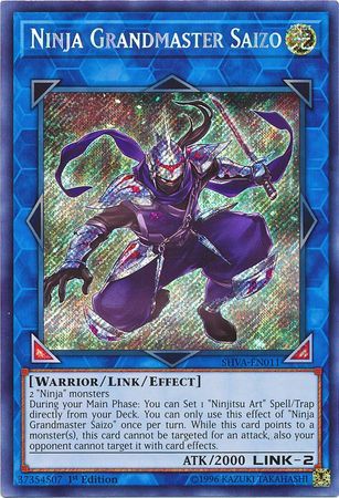 [ UK ] Ninja Grandmaster Saizo - SHVA-EN011 - Secret Rare 1st Edition