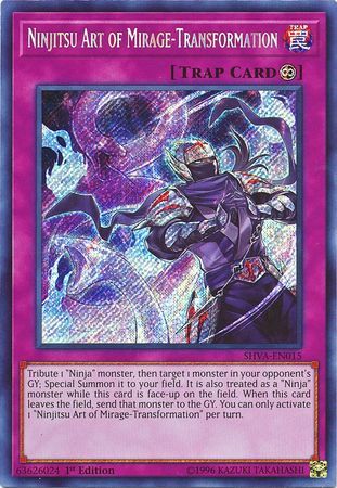 [ UK ] Ninjitsu Art of Mirage-Transformation - SHVA-EN015 - Secret Rare 1st Edition