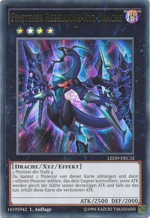 [ US ] Dark Rebellion Xyz Dragon - LEDD-ENC32 - Ultra Rare 1st Edition