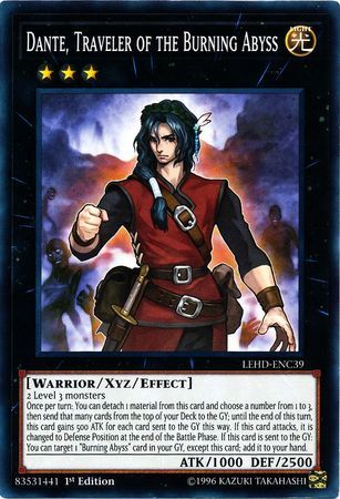 [ US ] Dante, Traveler of the Burning Abyss - LEHD-ENC39 - Common 1st Edition