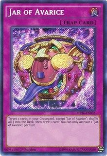 [ US ] Jar of Avarice - MP16-EN033 - Secret Rare 1st Edition