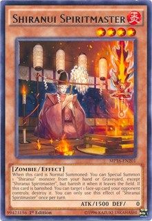 [ UK ] Shiranui Spiritmaster - MP16-EN201 - Rare 1st Edition