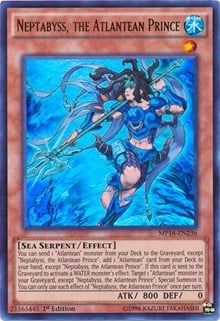 [ UK ] Neptabyss, the Atlantean Prince - MP16-EN236 - Ultra Rare 1st Edition