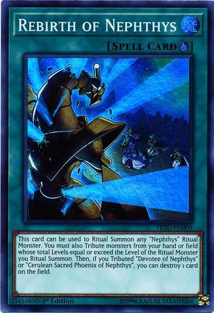 [ US ] Rebirth of Nephthys - HISU-EN009 - Super Rare 1st Edition