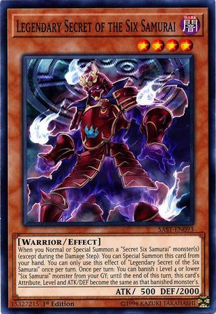 [ UK ] Legendary Secret of the Six Samurai - SAST-EN093 - Common 1st Edition