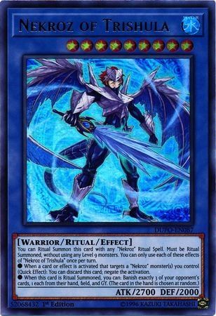 [ UK ] Nekroz of Trishula - DUPO-EN087 - Ultra Rare 1st Edition