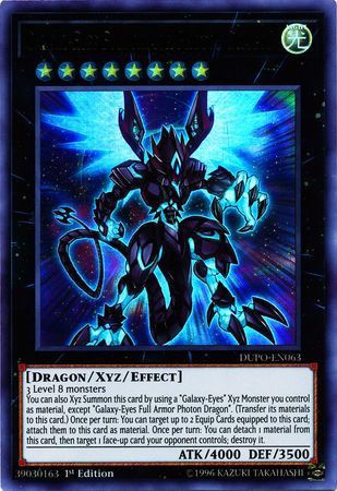 [ UK ] Galaxy-Eyes Full Armor Photon Dragon - DUPO-EN063 - Ultra Rare 1st Edition