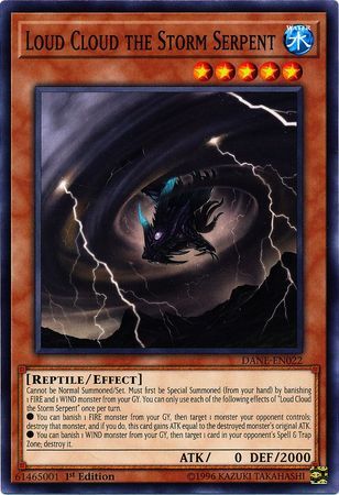 [ UK ] Loud Cloud the Storm Serpent - DANE-EN022 - Common 1st Edition