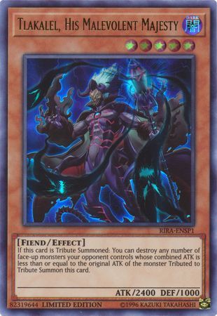 [ US ] Tlakalel, His Malevolent Majesty - RIRA-ENSP1 - Ultra Rare Limited Edition