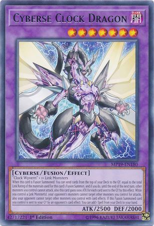 [ UK ] Cyberse Clock Dragon - MP19-EN180 - Rare 1st Edition