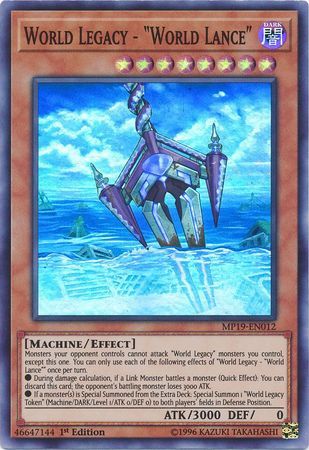 [ UK ] World Legacy - World Lance - MP19-EN012 - Super Rare 1st Edition