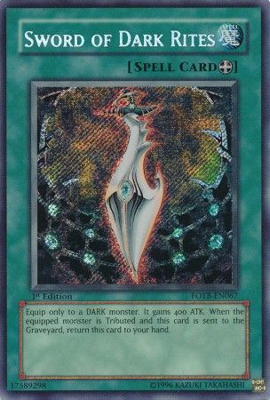 [ UK ] Sword of Dark Rites - FOTB-EN067 - Secret Rare 1st Edition