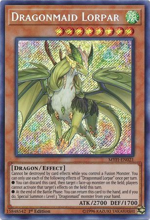 [ UK ] Dragonmaid Lorpar - MYFI-EN021 - Secret Rare 1st Edition