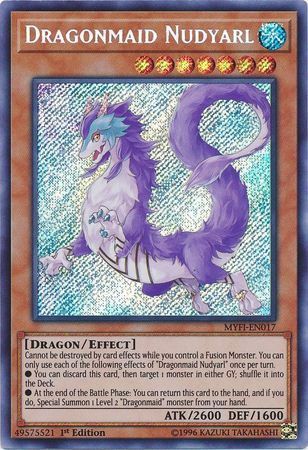 [ UK ] Dragonmaid Nudyarl - MYFI-EN017 - Secret Rare 1st Edition