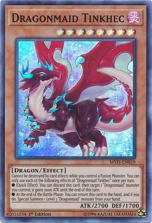[ UK ] Dragonmaid Tinkhec - MYFI-EN019 - Super Rare 1st Edition