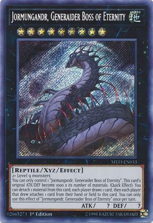 [ US ] Jormungandr, Generaider Boss of Eternity - MYFI-EN033 - Secret Rare 1st Edition