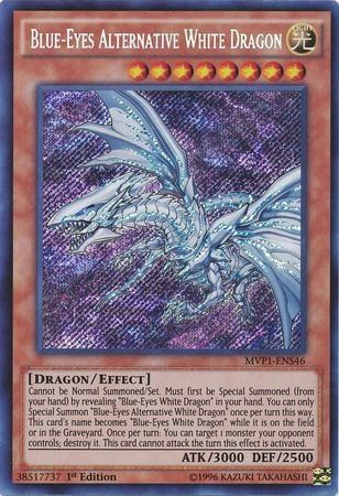 [ US ] Blue-Eyes Alternative White Dragon - MVP1-ENS46 - Secret Rare 1st Edition