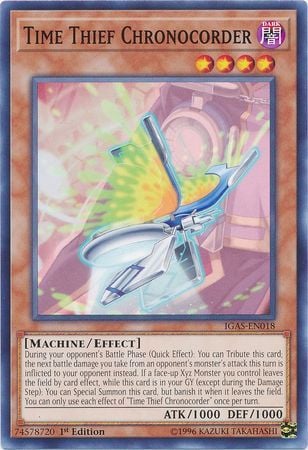 [ US ] Time Thief Chronocorder - IGAS-EN018 - Common 1st Edition