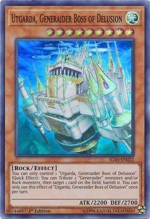 [ US ] Utgarda, Generaider Boss of Delusion - IGAS-EN022 - Super Rare 1st Edition