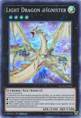 [ US ] Light Dragon @Ignister - IGAS-EN044 - Super Rare 1st Edition