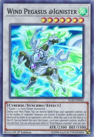 [ US ] Wind Pegasus @Ignister - IGAS-EN042 - Super Rare 1st Edition