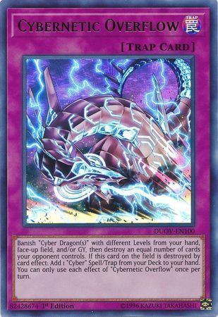 [ UK ] Cybernetic Overflow - DUOV-EN100 - Ultra Rare 1st Edition