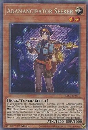 [ UK ] Adamancipator Seeker - SESL-EN001 - Secret Rare 1st Edition