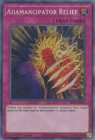 [ UK ] Adamancipator Relief - SESL-EN012 - Secret Rare 1st Edition