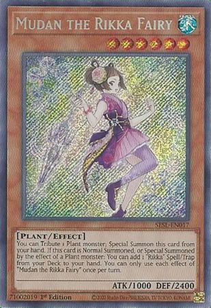 [ UK ] Mudan the Rikka Fairy - SESL-EN017 - Secret Rare 1st Edition