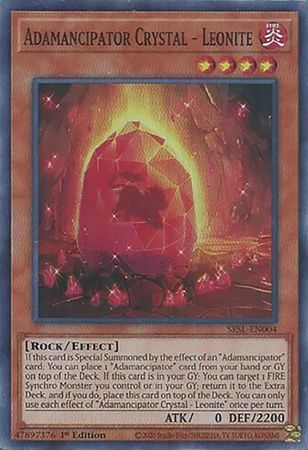 [ UK ] Đồng giá 10K Adamancipator Crystal - Leonite - SESL-EN004 - Super Rare 1st Edition