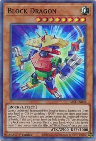 [ UK ] Đồng giá 10K Block Dragon - SESL-EN038 - Super Rare 1st Edition