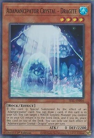 [ US ] Adamancipator Crystal - Dragite - SESL-EN006 - Super Rare 1st Edition