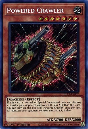 [ UK ] Powered Crawler - BLAR-EN002 - Secret Rare 1st Edition