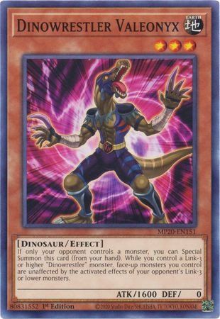 [ US ] Dinowrestler Valeonyx - MP20-EN151 - Common 1st Edition