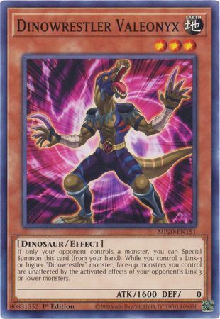 [ UK ] Dinowrestler Valeonyx - MP20-EN151 - Common 1st Edition